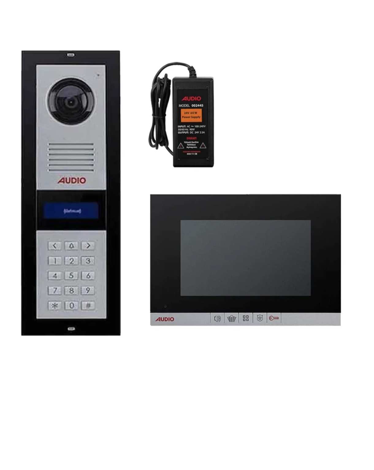 AUDİO 2 Daire 7'Görüntülü Diafon Beyaz